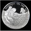 Image 2 : America In Space Scientist On The Moon 1oz. .925 Sterling Silver Round Grades