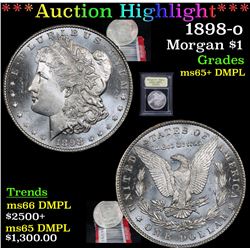 ***Auction Highlight*** 1898-o Morgan Dollar $1 Graded GEM+ DMPL By USCG (fc)