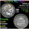 Image 1 : ***Auction Highlight*** 1895-o Barber Dime 10c Graded Select AU By USCG (fc)