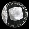 Image 2 : America In Space Study Of Earths Atmosphere 1oz. .999 Silver Round Grades