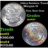 Image 1 : 1886-p Rainbow Toned Morgan Dollar $1 Grades Choice+ Unc