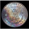 Image 3 : 1886-p Rainbow Toned Morgan Dollar $1 Grades Choice+ Unc