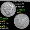 Image 1 : 1879-s Rev '78 Top 100 Morgan Dollar $1 Grades Select AU