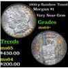 Image 1 : 1900-p Rainbow Toned Morgan Dollar $1 Grades Choice+ Unc