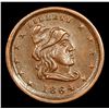 Image 2 : 1864 Turban Liberty Civil War Token 1c Grades Choice AU