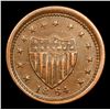 Image 3 : 1864 Turban Liberty Civil War Token 1c Grades Choice AU