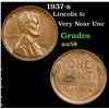Image 1 : 1937-s Lincoln Cent 1c Grades Choice AU/BU Slider