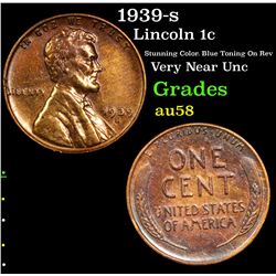 1939-s Lincoln Cent 1c Grades Choice AU/BU Slider