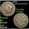 Image 1 : 1829 Coronet Head Large Cent 1c Grades f details
