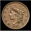 Image 2 : 1837 Coronet Head Large Cent 1c Grades Select AU