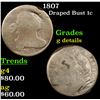 Image 1 : 1807 Draped Bust Large Cent 1c Grades g details