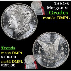 1881-s Morgan Dollar $1 Grades Select Unc+ DMPL