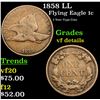 Image 1 : 1858 LL Flying Eagle Cent 1c Grades vf details