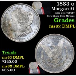 1883-o Morgan Dollar $1 Grades Select Unc DMPL