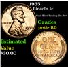 Image 1 : 1955 Lincoln Cent 1c Grades Select+ Proof Red