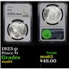 Image 1 : NGC 1923-p Peace Dollar $1 Graded ms63 By NGC