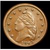 Image 2 : 1863 Liberty Cap Civil War Token 1c Grades xf