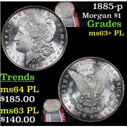 1885-p Morgan Dollar $1 Grades Select Unc+ PL