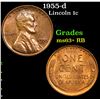 Image 1 : 1955-d Lincoln Cent 1c Grades Select+ Unc RB