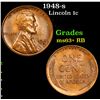 Image 1 : 1948-s Lincoln Cent 1c Grades Select+ Unc RB