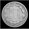 Image 3 : 1873 Three Cent Copper Nickel 3cn Grades vf+