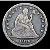 Image 2 : 1876-p Seated Liberty Quarter 25c Grades vf+