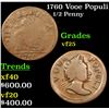 Image 1 : 1760 Vooe Populi 1/2 Penny 1/2 1c Grades vf+