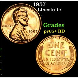 1957 Lincoln Cent 1c Grades Gem++ Proof Red