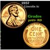 Image 1 : 1957 Lincoln Cent 1c Grades Gem++ Proof Red
