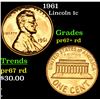 Image 1 : 1961 Lincoln Cent 1c Grades Gem++ Proof Red