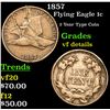 Image 1 : 1857 Flying Eagle Cent 1c Grades vf details
