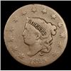 Image 2 : 1825 Coronet Head Large Cent 1c Grades vg+