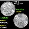 Image 1 : 1898-p Morgan Dollar $1 Grades Select+ Unc