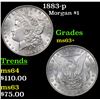 Image 1 : 1883-p Morgan Dollar $1 Grades Select+ Unc