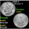 Image 1 : 1888-o Morgan Dollar $1 Grades Select+ Unc