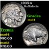 Image 1 : 1935-s Buffalo Nickel 5c Grades Choice Unc