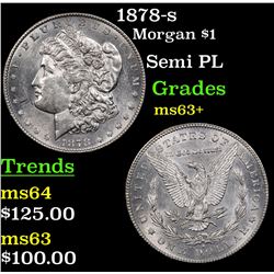 1878-s Morgan Dollar $1 Grades Select+ Unc