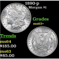 1890-p Morgan Dollar $1 Grades Select+ Unc