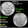 Image 1 : 1881-p Morgan Dollar $1 Grades Select+ Unc