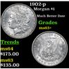 Image 1 : 1902-p Morgan Dollar $1 Grades Select+ Unc