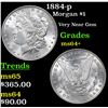 Image 1 : 1884-p Morgan Dollar $1 Grades Choice+ Unc