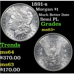 1891-s Morgan Dollar $1 Grades Select+ Unc