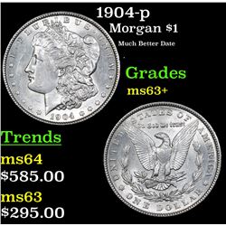1904-p Morgan Dollar $1 Grades Select+ Unc