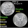 Image 1 : 1881-p Morgan Dollar $1 Grades Select Unc