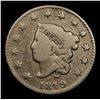 Image 2 : 1819 Coronet Head Large Cent 1c Grades f+