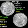 Image 1 : 1888-p Morgan Dollar $1 Grades Select Unc