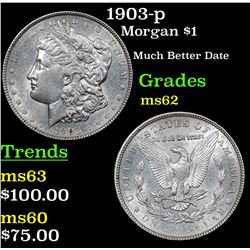1903-p Morgan Dollar $1 Grades Select Unc