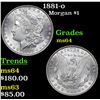 Image 1 : 1881-o Morgan Dollar $1 Grades Choice Unc