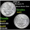 Image 1 : 1891-p Morgan Dollar $1 Grades Select Unc