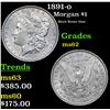 Image 1 : 1891-o Morgan Dollar $1 Grades Select Unc